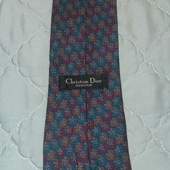 CHRISTIAN DIOR Vintage Tie 100% Silk - Picture 3 of 5